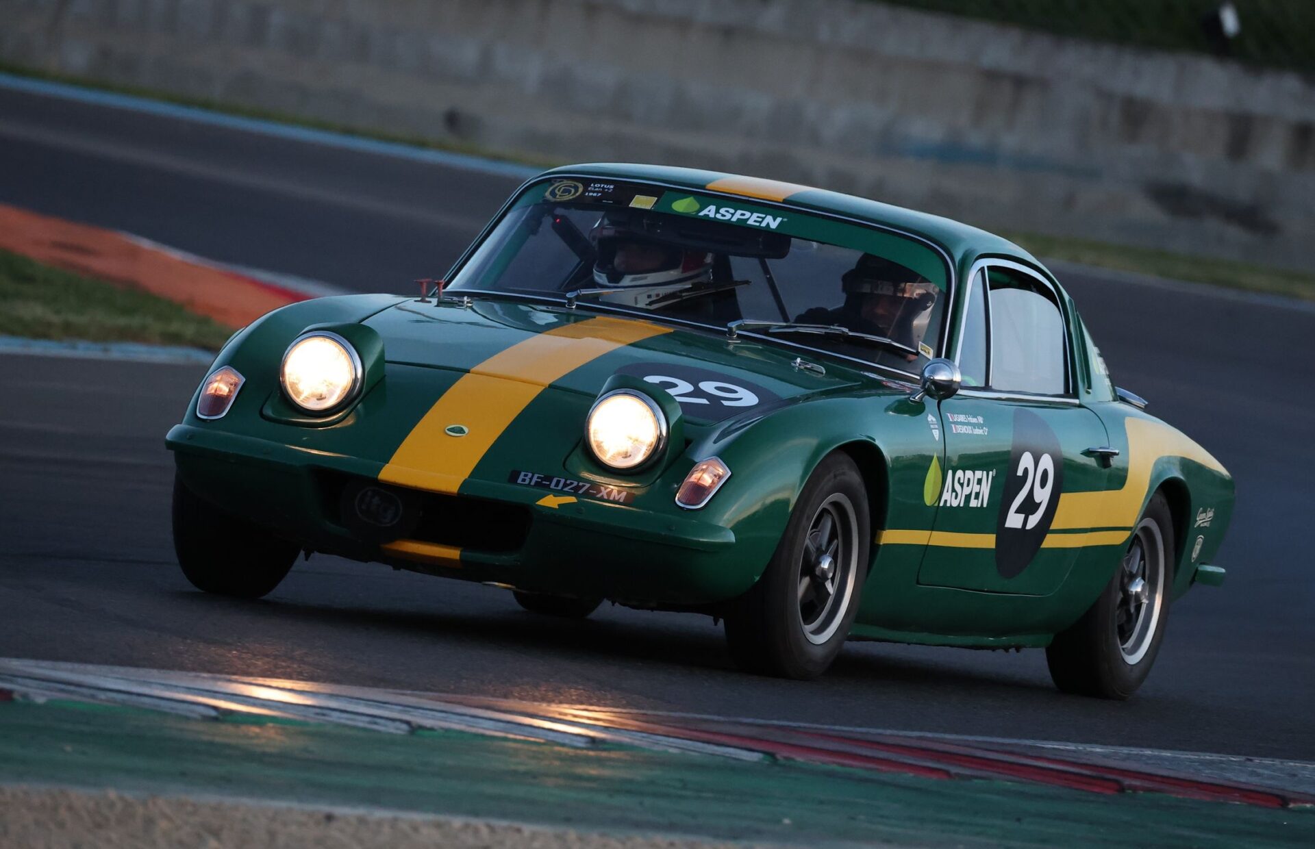 La Lotus Elan +2 de Green Spirit Racing
